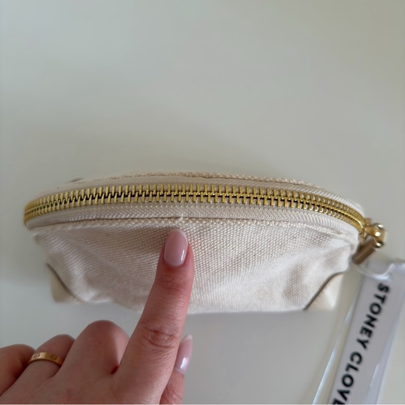 NWT! Stoney Clover Lane Half Moon Canvas Pouch - Picture 7 of 8